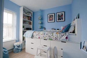 Ikea Hack children's cabin bed & bedroom makeover Nordli Chests and Billy Bookcase