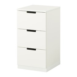 Ikea Nordli 3 drawer chest 40cm white