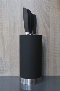My black Spectrum Universal knife block form Dunelm with my knives (not included)
