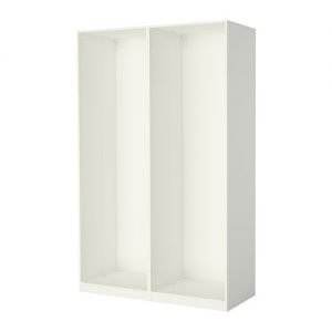 Ikea Pax (2x75cm) wardrobe frames 150cm White