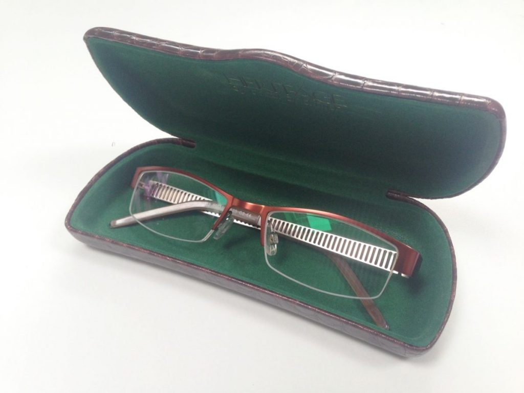 My Blake glasses from the Glasses BOx come in a nice quality lined glasses case with a lens cloth.