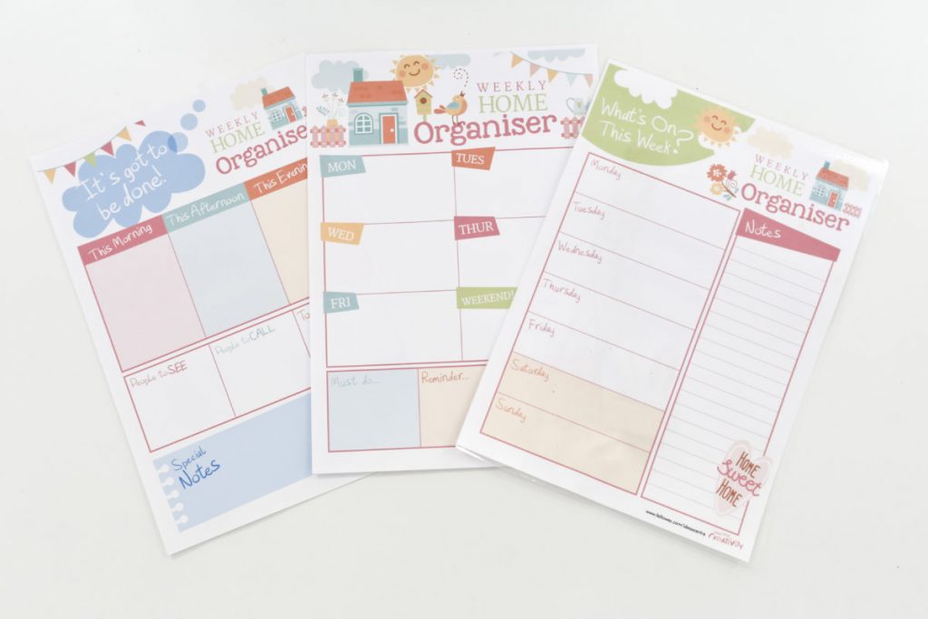 Examples of Free Printables to download from the Fellowes Ideas Centre