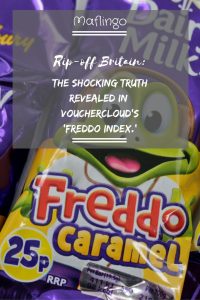 Rip-off Britain The Shocking Truth revealed in Vouchercloud's 'Freddo Index'. How old favourites likeCadburys Freddos, Mars Bars, CInema TIckets and the humble Beano comic have risen in price by inflation-busting amounts since 2000.