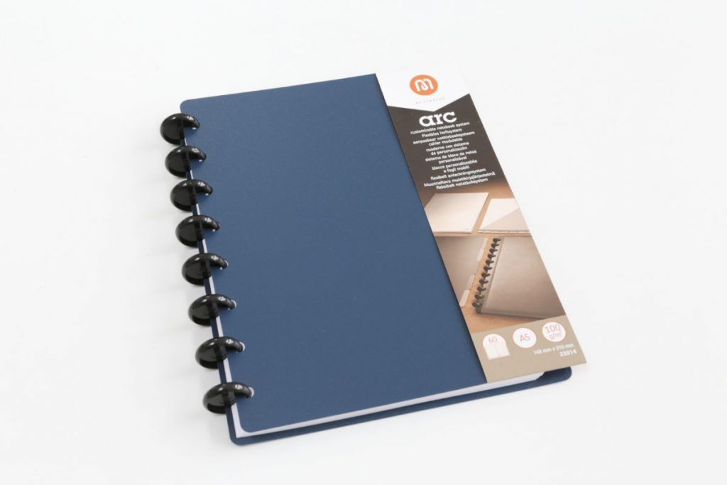 M by Staples Arc Customisable Poly Notebook in Blue