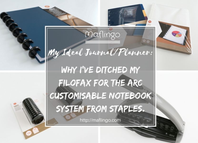 I’ve ditched my Filofax for Staples’ Arc Customizable Notebook System.