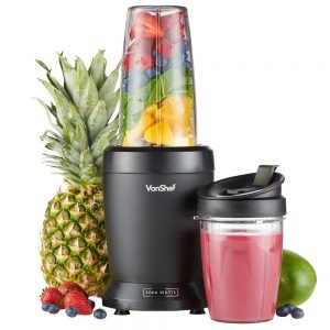 The VonShef 1000w UltraBlend blender will blend your fruit and vegetables to make smoothies, milkshakes, drinks, soups and purees.