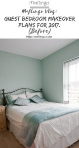 Maflingo Preview of Guest Bedroom Makeover for 2017. I talk about my plans and ideas for ditching the oversized bed and creating a multipurpose living space which can also convert into a bedroom with twin and double bed options.