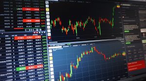 Stock Market Chart on Computer screen