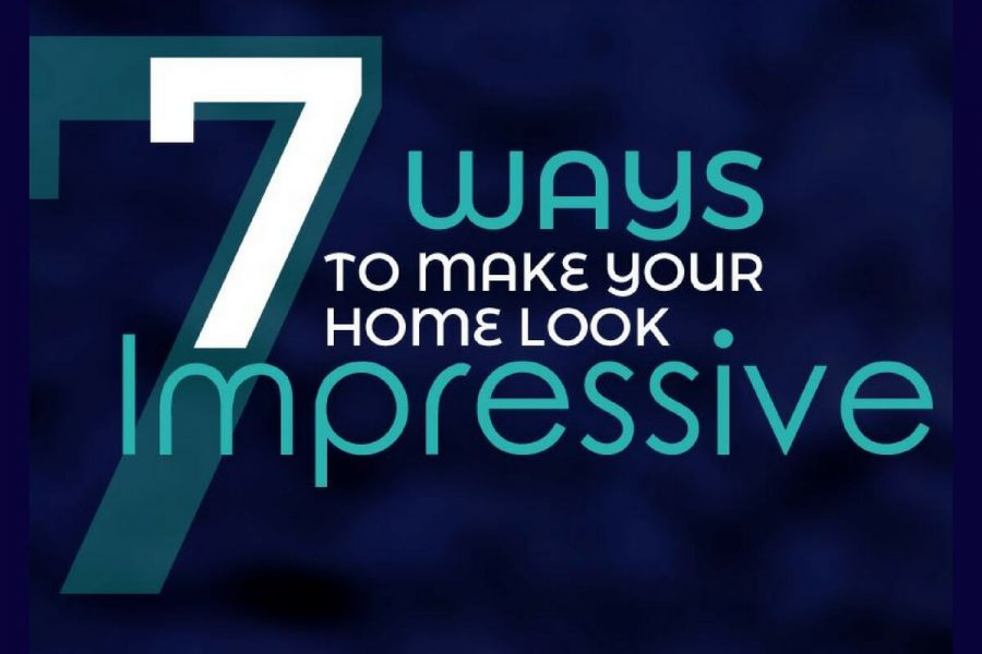 Infographic Home Makeover on a budget : 7 ways to make your home look more impressive and expensive if you're planning a room makeover but don't want to spend a fortune.