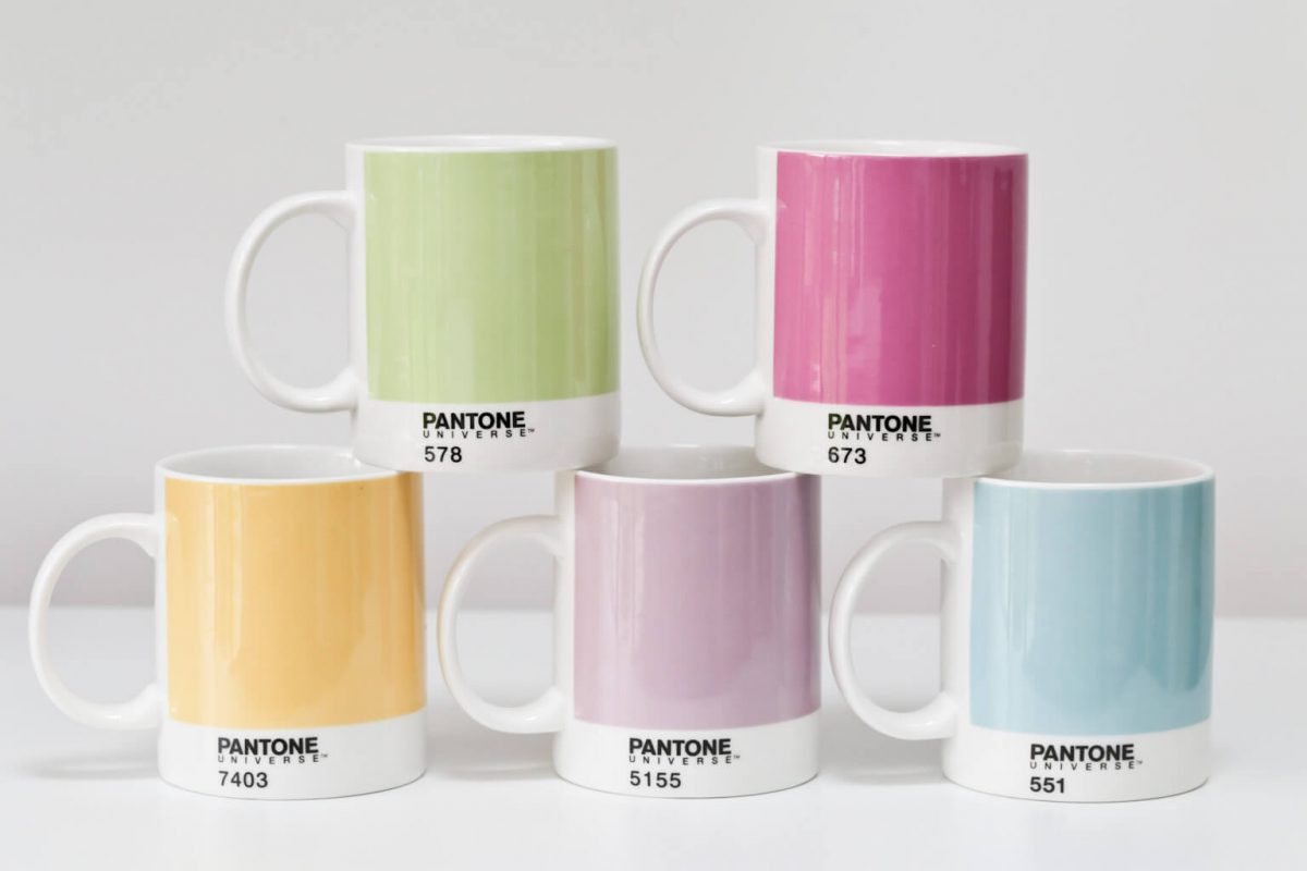 Pantone Mug Pastel Set of 5 Mugs