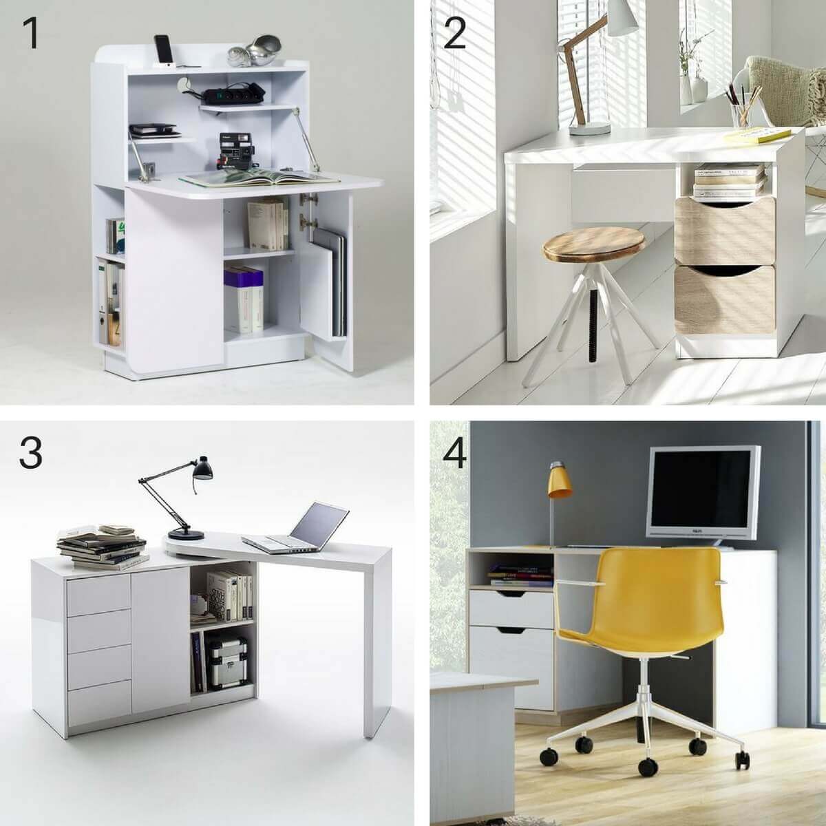 Wayfair Homework Station clever and compact desk ideas