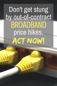 Don't get stung by broadband out-of-contract price hikes - First Utility warn consumers about paying higher prices once the introductory offers end. Switch and save money now!