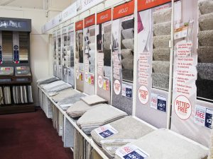 Hundreds of carpets to choose from in the United Carpets and Beds store in nottingham