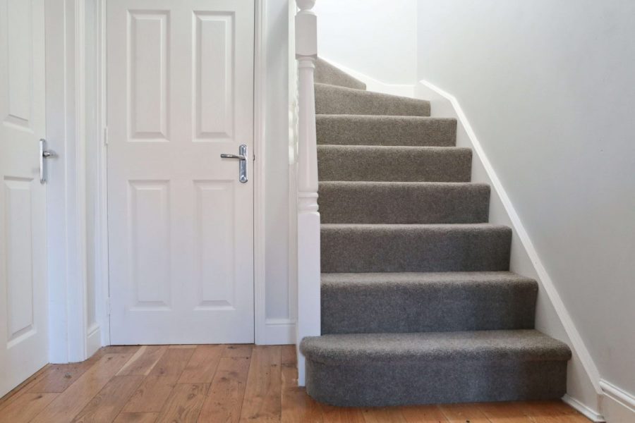 Lakeland Twist Carpet on our stairs from United Carpets ideal for high traffic areas